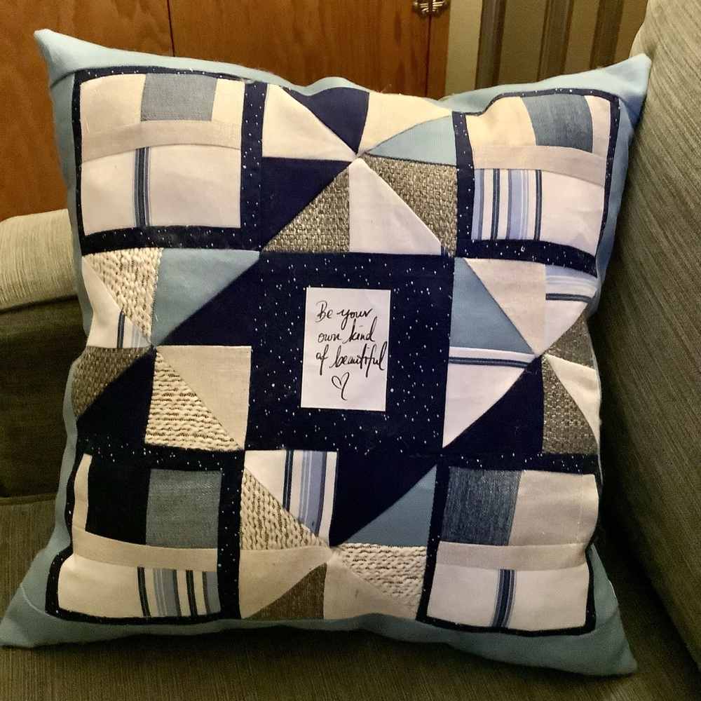‘Pillow Talk’ custom decorative pillow